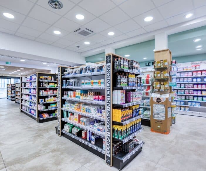 Agencement pharmacie – Grande Pharmacie des Halles | Jean Rolland